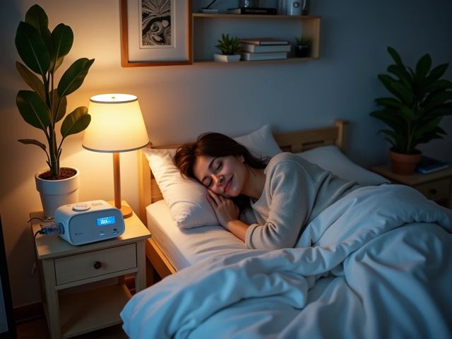 Calm consultation room with soft lighting designed for sleep hygiene discussions
